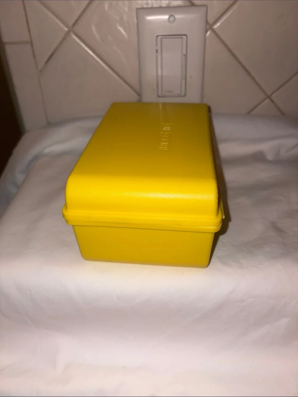 Vintage Yellow Clik Cooler - Mini Container Cooler